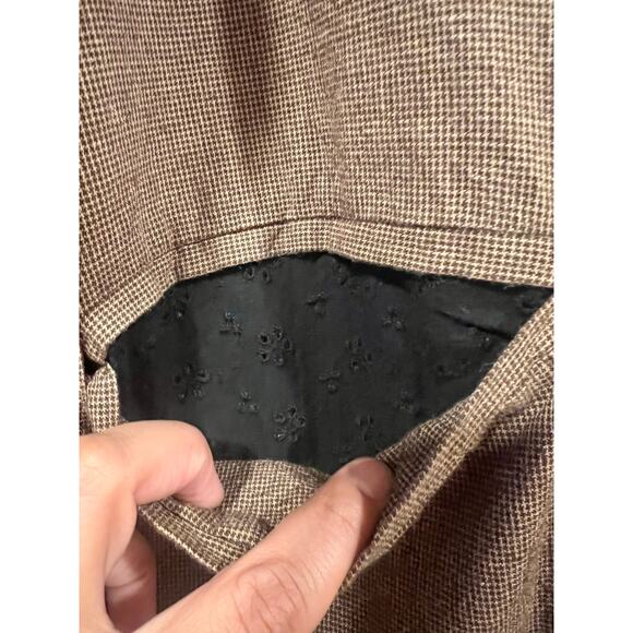 Women’s Minimalist Long Lightweight Jacket Cotton Rayon Size Large Brown - Picture 6 of 6